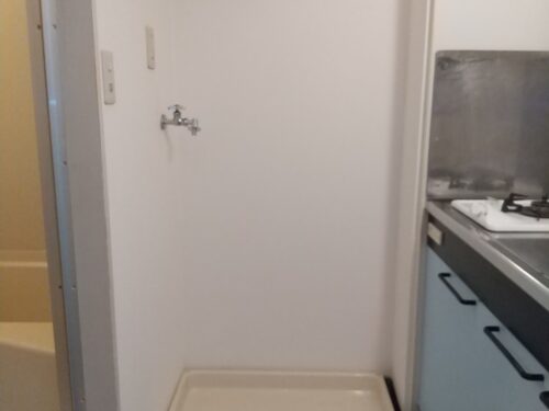 内装：洗濯機置き場。