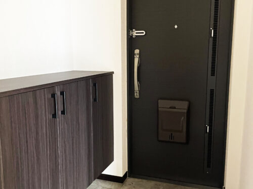 収納たっぷりなシューズボックスが付いています。(玄関)